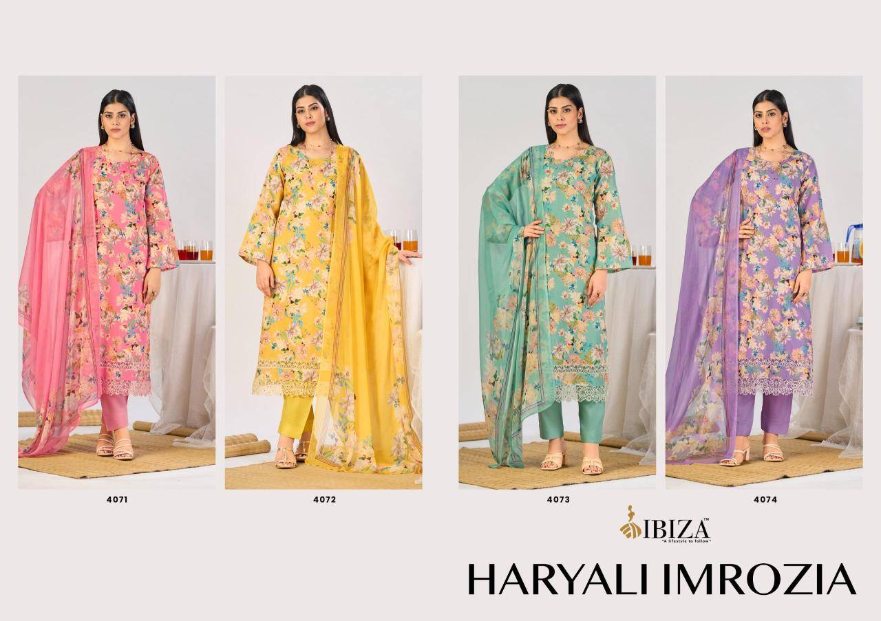 Ibiza haryali imrozia Kolkata dress material market list